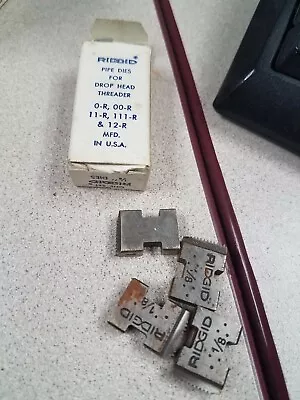 $10 • Buy Ridgid 37810 1/8  NPT 27 TPI RH Pipe Threading Dies For 0R 11R 111R 00R 12R NOS