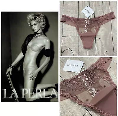 NWT $220 La Perla Perdientemen Lace Thong Size: 3 (US M) • $94.99