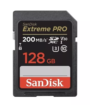 SanDisk Extreme Pro 128GB Class 10 - SDXC Memory Card - SDSDXXD-128G-ANCIN • $12.50