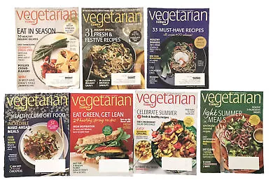 Lot Of 7 Vegetarian Times Magazine. November 2012- August 2013. • $14.90