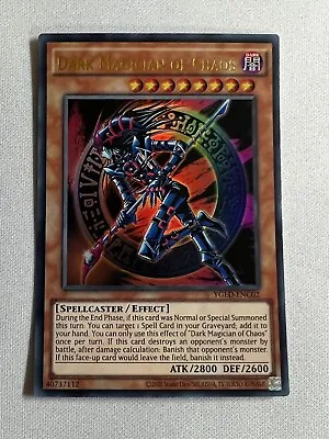 Yugioh Dark Magician Of Chaos YGLD-ENC02 Ultra Rare Holographic NM • $4.99