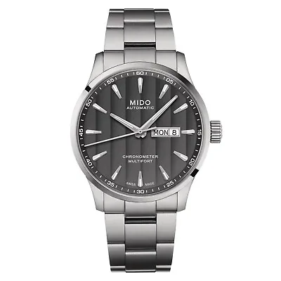 Mido Multifort Chronometer 1 Automatic Stainless Men's Watch M0384311106100 • $899.95