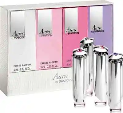 Swarovski Aura Perfume Gift Set Fragrance Eau De Toilette Miniature Gift Set • $109.99