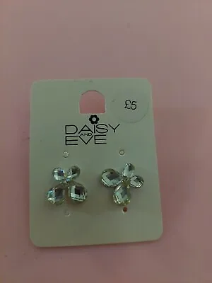 Daisy And Eve Clear  Stone Earrings  • £1.99