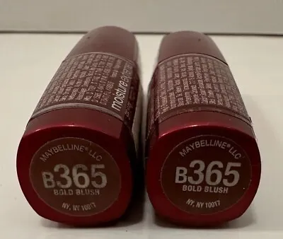 2 X Maybelline Moisture Extreme Lipstick B365 BOLD BLUSH Rare/Discontinued • $29.99