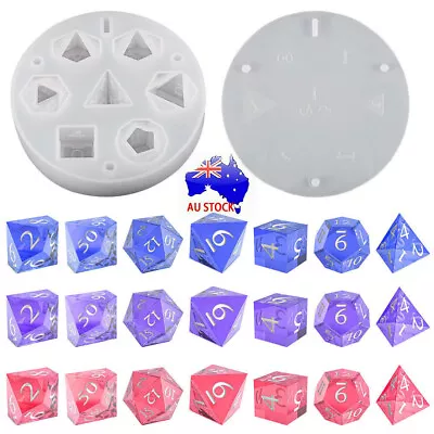 Dice Fillet Shape Resin Mold UV Epoxy Jewelry Making Silicone Mould Tool AU • $20.99