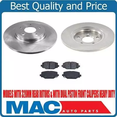 W/ 328MM Rear Rotors & Pads For 12-16 Town & Country W Front Dual Piston Caliper • $128