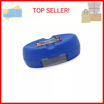 YEQIN Magnetic Sewing Pincushion With 15 Plastic Head Pins Magnetic Pins Holder • $12.99