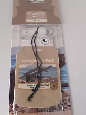 Yankee Candle Classic Car Jar Air Freshener Amber & Sandalwood • £3.30