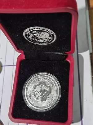 2000 Year Of The Dragon - Perth Mint Lunar Silver Coin - 1/2oz 999 Silver Proof • $99