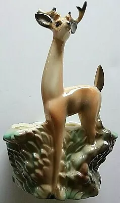 Planter Deer Vintage MCM Maddux Of California Ceramic Fall Decor Damage 6x12  • $24