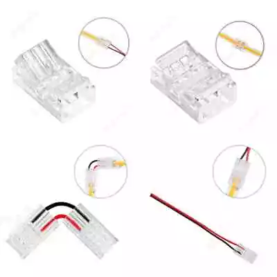 COB LED Strip Connector Fast Connectors For 2pin 8/10mm 2pin SMD COB 5050 2835 • $5.99