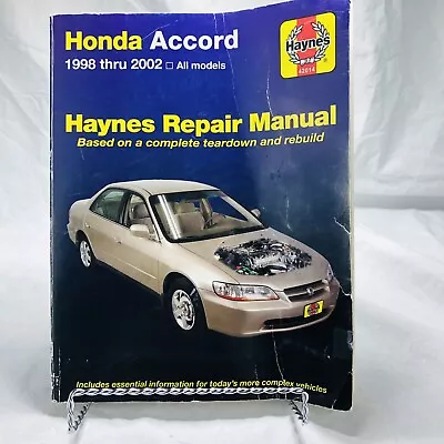 Haynes Repair Manual Honda Accord 1998 Thru 2002 • $15