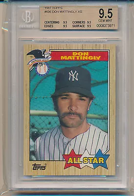 1987 Topps Don Mattingly (All-Star Card) (#606) (All 9.5 Sub Grades) BGS9.5 BGS • $109.97