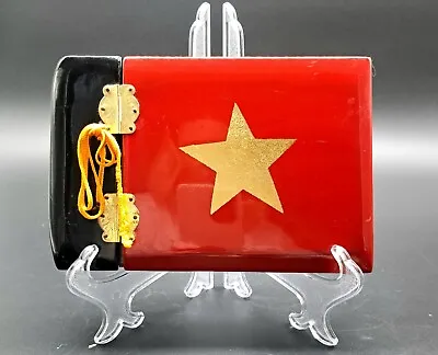 Vintage Lacquer Vietnam Flag Red & Star Empty Photo Album • $11.25