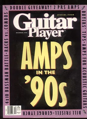 Guitar Player Magazine December 1990 Amps In The 90s George Lynch  ***9 • $9.99