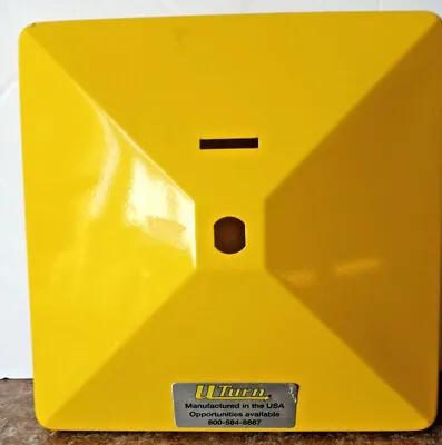 U-turn Candy Machine Lid Bulk Yellow Vending Top Cover Donation Slot Parts UTurn • $20