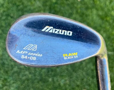 Mizuno MP Series 54 09 Wedge Black Raw Steel Shaft RH Right Handed • $35.95