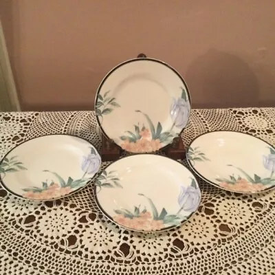 4 Mikasa MAXIMA CAK29 Tapestry Garden 6-1/2 Inch Appetizer/Dessert/Salad Plates • $12