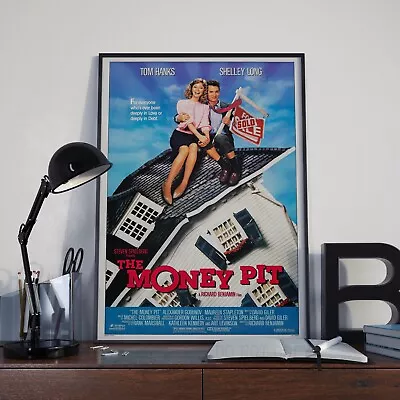 The Money Pit Poster Classic 80s Comedy Film - Spielberg Tom Hanks Movie A4 A3 • £4.99