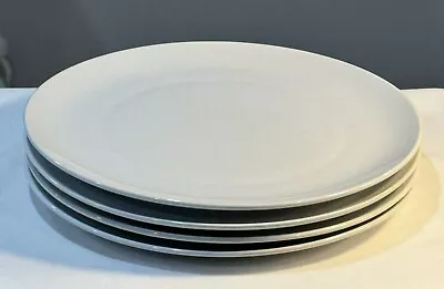 4 IKEA White Dinner Plates Model 120 11 Round Set Of 4 Solid Smooth White 10 1/4 • $24.85