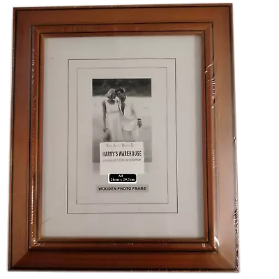 Wooden A4 Timber Photo Certificate Picture Frame Hanging  Standing  GLASS FRONT • $24.95