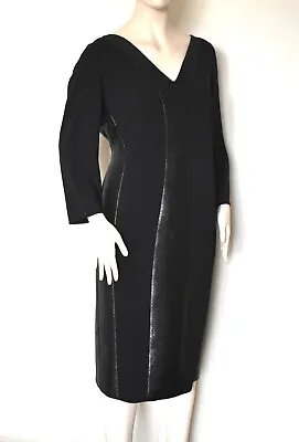 MARINA RINALDI  Dress In Black Size MR 25  16W US 46 DE 54 IT • $115