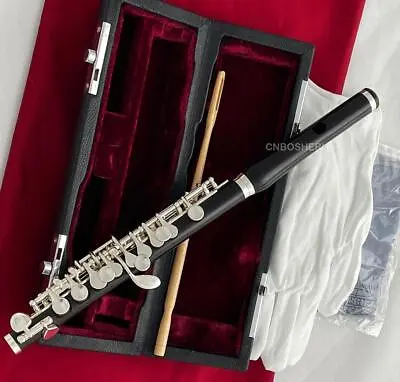 Grenadilla Black Wooden Piccolos Flute Silver Plated Keys C Tone • $488