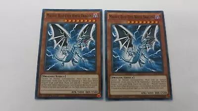 2x MALEFIC BLUE-EYES WHITE DRAGON LDS2-EN005  1ST ED COMMON YUGIOH NM UNPLAYED • $2.99