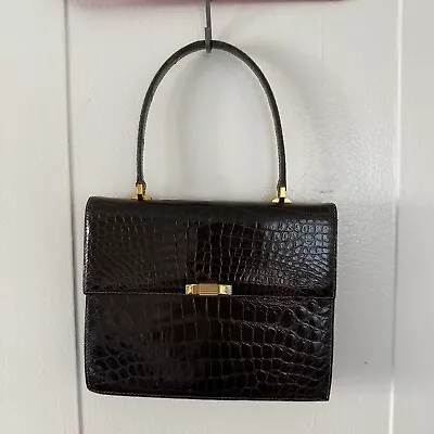 Vintage 50s Alligator Handbag Purse • $100