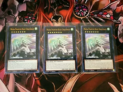 Yugioh Tcg 3x Mecha Phantom Beast Dracossack Mago-en067 Rare 1st Edition  • $9