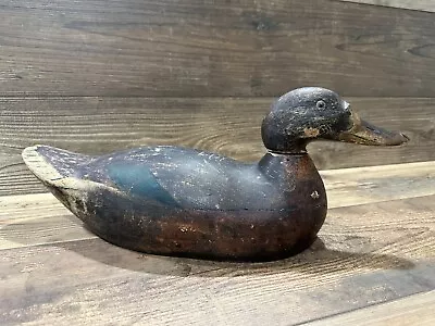 Antique Vintage Wood Duck Decoy **MASON** Mallard Hen --- Premier • $399