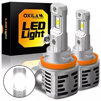 OXILAM H11 LED Headlight Kit Low Beam Bulb Super Bright 6500K HID White 20000LM • $17.95