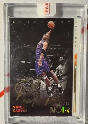 2021-22 Panini Noir - Vince Carter Sealed Spotlight Signatures Gold Ink - #97/99 • $425