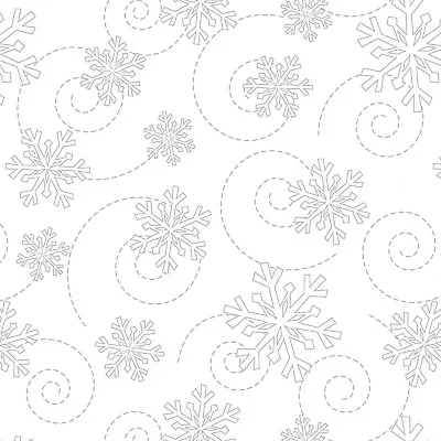 White On White Snowflakes Quilt Fabric From Maywood Studio BTY 44  Wide • $9.50