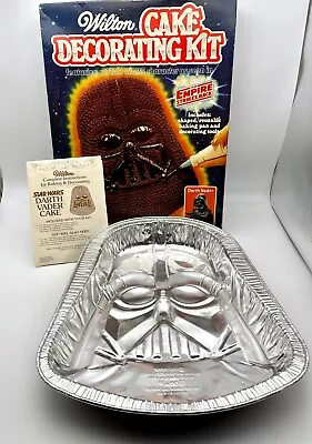 Vintage 1980 Wilton Star Wars Darth Vader Cake Pan W/Box The Empire Strikes Back • £19.29