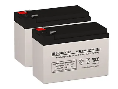 Pack Of 2 - 12V 9AH SLA Batteries (Replaces: UB1290 PX12090 PE12V9 HR9-12) • $35.99