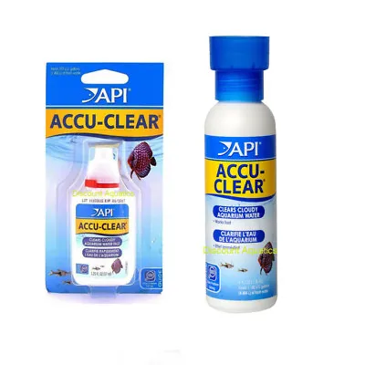 £8.95 • Buy Api Accu-clear Clears Cloudy Water Tropical Freshwater Aquarium Fish Tank