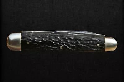 L.F. & C. Knife Made In USA Two Blade Pen Black Jigged Handles Vintage • $20