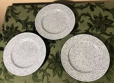 3 Mikasa Ultrastone 8.25  Gray Side Salad Plates Excellent Condition • $22