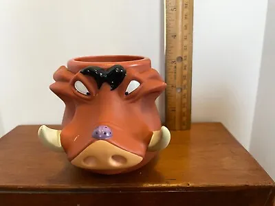 Vintage Disney PUMBA Plastic Cup Mug Lion King Applause • $4