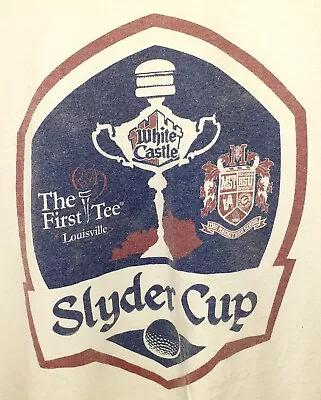 Rare White Castle Slyder Cup White T-Shirt Size Large 21x30 • $19.95
