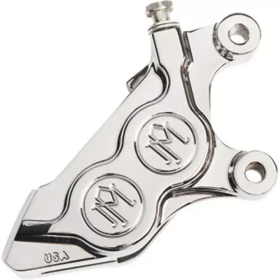 PM 4-Piston Chrome Right Front 11.8 Brake Caliper Harley Softail Sportster 14+ • $520.94