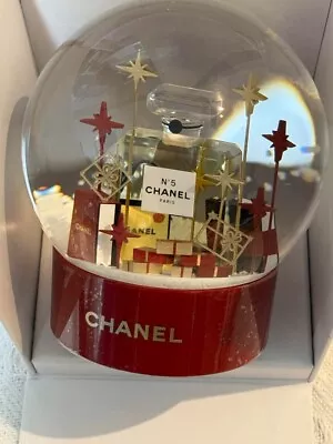 CHANEL No.5 Crystal Mini Snow Globe Dome 2022 Christmas Decorative Item • $399.77