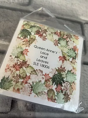 Rubber Stamp Tapestry Queen Anne’s Lace And Leaves Great Condition • £5