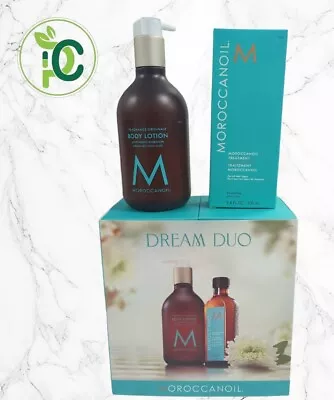 MOROCCANOIL DREAM DUO SET OIL TREATMENT & BODYLOTION-12.2oz / 3.4oz. SHIPS FAST • $58.49