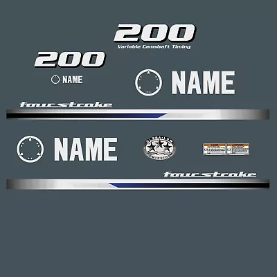 For YAMAHA F 200 Four Stroke Outboard Vinyl Decal Set From BOAT-MOTO / Stickers • $52