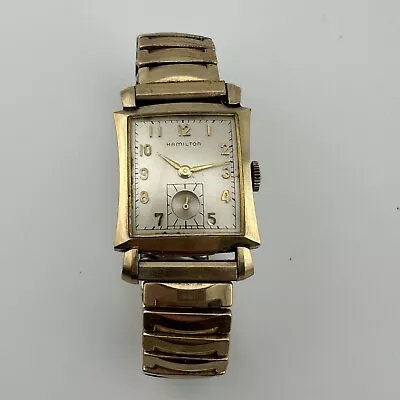 Vintage 1956 Hamilton 10K Gold Filled Mens Watch 770 Movement 22J - Runs • $50