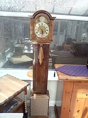 Antique Oak Granddaughter Longcase Clock • £40