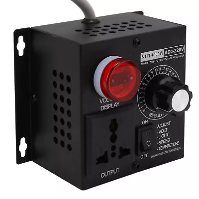 4000W SCR Electronic Voltage Regulator Motor Speed Controller Dimmer T 7810 • $45.61